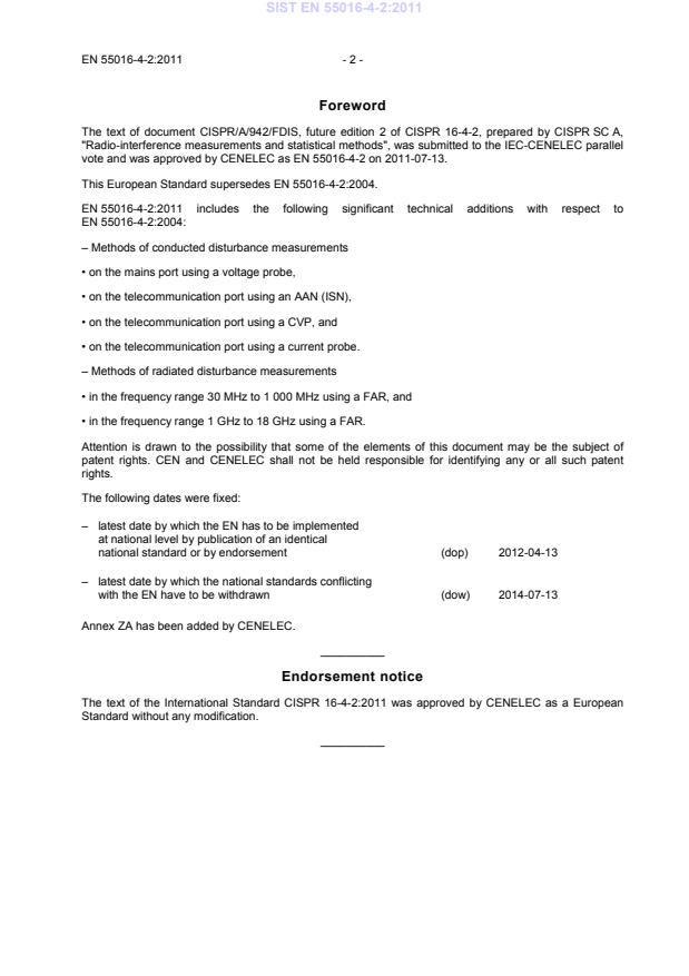 SIST EN 55016-4-2:2011 SIST EN 55016-4-2:2011 - Page 4 preview