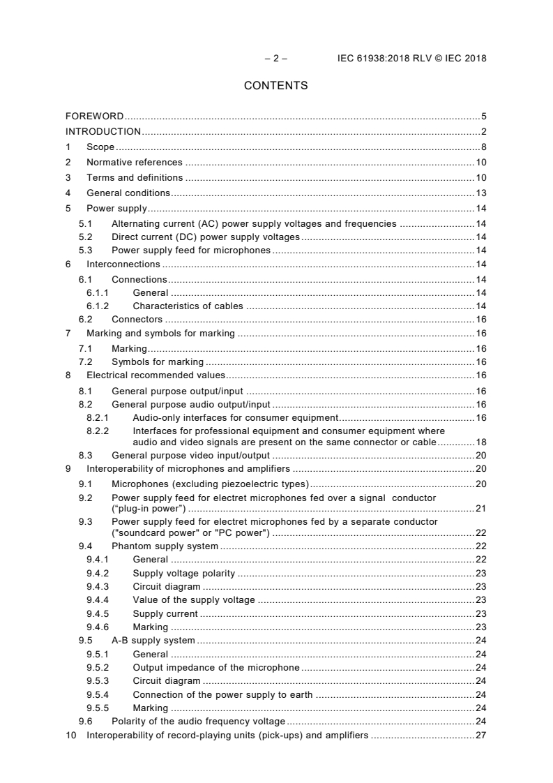 IEC 61938:2018 IEC 61938:2018 RLV - Multimedia systems - Guide to the recommended characteristics of analogue interfaces to achieve interoperability (GMT)
Released:1/12/2018
Isbn:9782832252765 - Page 4 preview