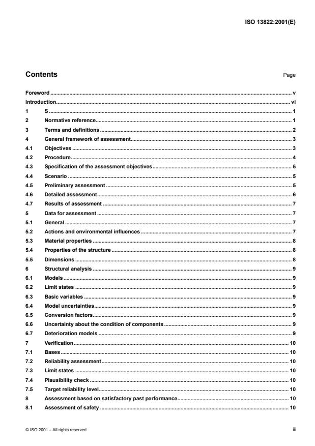 ISO 13822:2001 - Bases for design of structures -- Assessment of existing structures