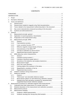 IEC TS 62607-9-1:2021 - Nanomanufacturing - Key control characteristics - Part 9-1: Traceable spatially resolved nano-scale stray magnetic field measurements - Magnetic force microscopy - Page 4 preview