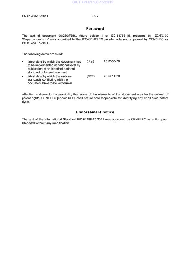 EN 61788-15:2011 EN 61788-15:2012 - BARVE - Page 4 preview