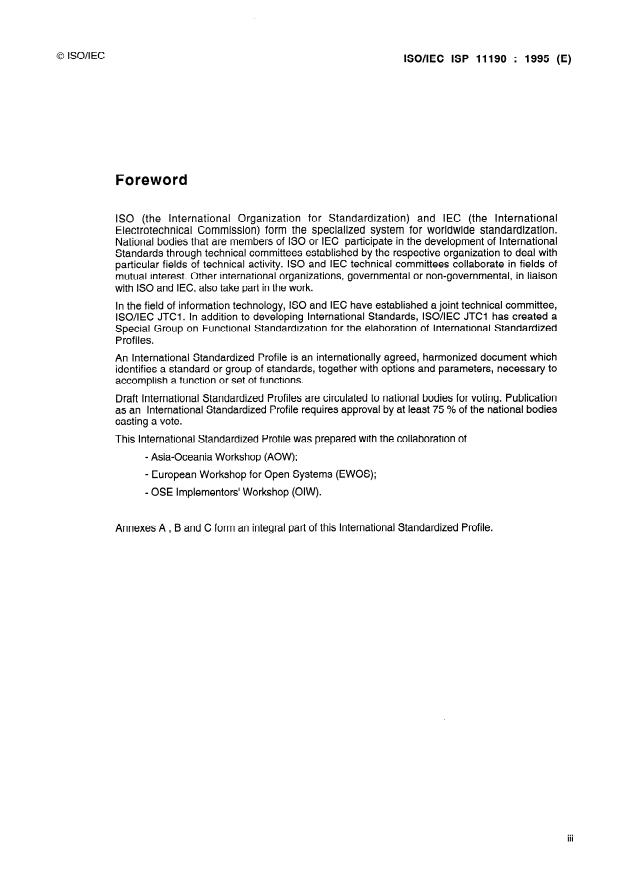 ISO/IEC ISP 11190:1995 - Information technology -- International Standardized Profile FDI3 -- Directory data definitions -- FTAM Use of the Directory
