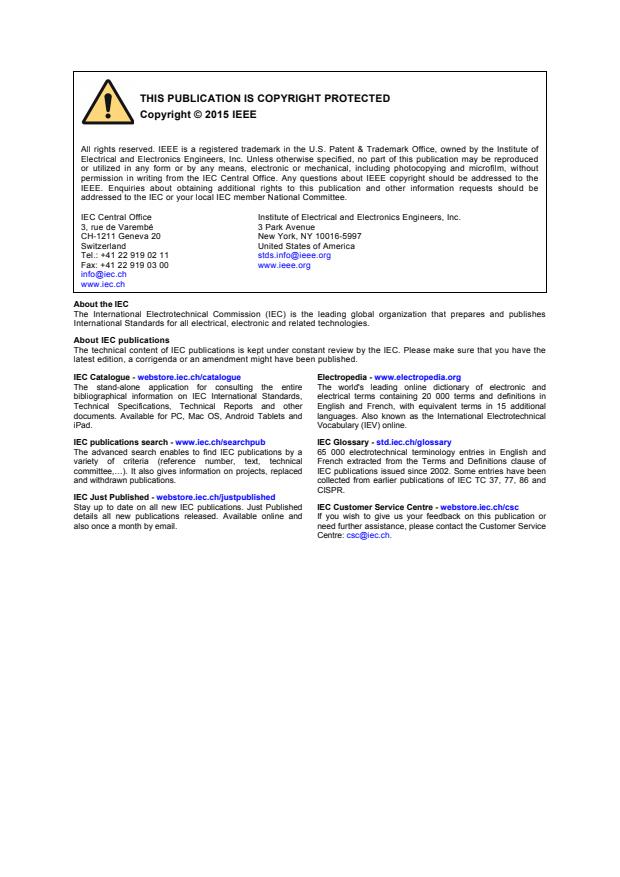 IEC 61671-6:2016 IEC 61671-6:2016 - Standard for automatic test markup language (ATML) test station description - Page 2 preview