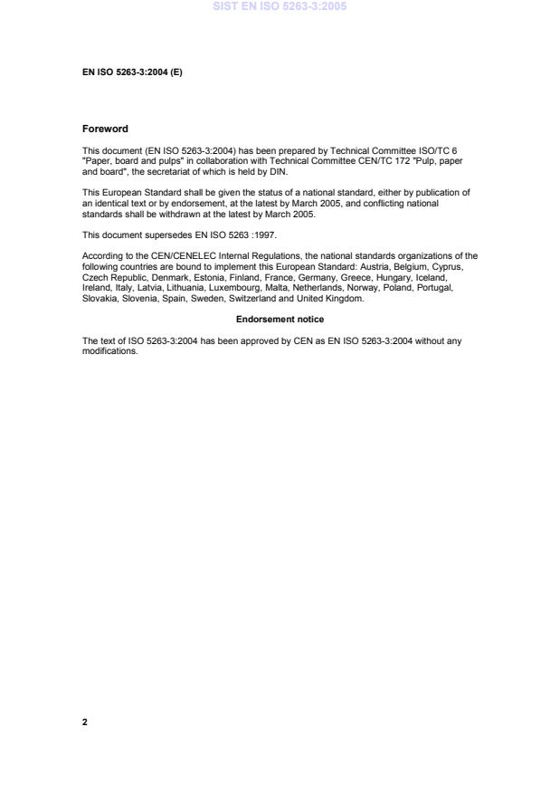 EN ISO 5263-3:2004 EN ISO 5263-3:2005 - Page 4 preview