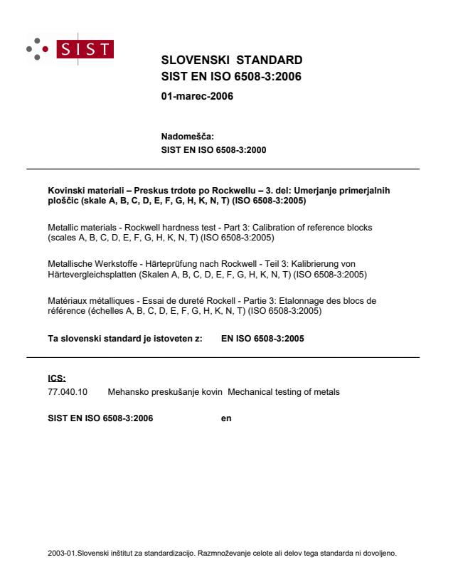 EN ISO 6508-3:2006