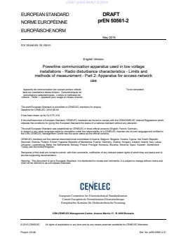 oSIST prEN 50561-2:2015 - BARVE - Page 3 preview