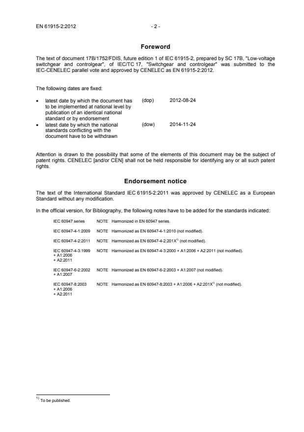 EN 61915-2:2012 EN 61915-2:2012 - BARVE - Page 4 preview