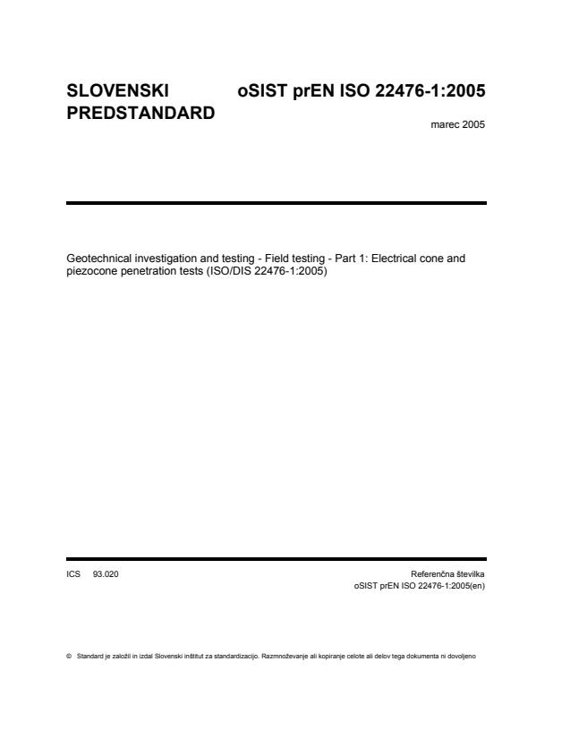 prEN ISO 22476-1:2005