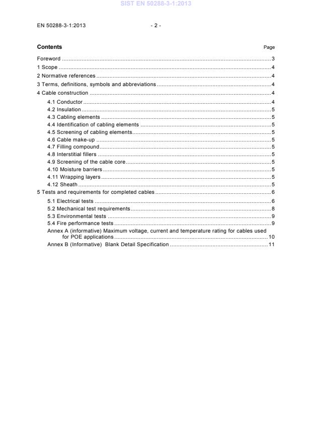SIST EN 50288-3-1:2013 SIST EN 50288-3-1:2013 - Page 4 preview