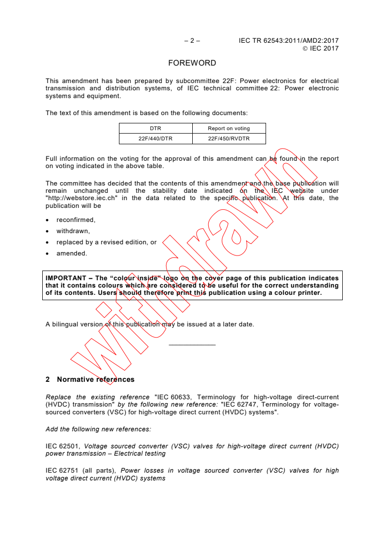 IEC TR 62543:2011/AMD2:2017 IEC TR 62543:2011/AMD2:2017 - Amendment 2 - High-voltage direct current (HVDC) power transmission using voltage sourced converters (VSC)
Released:5/23/2017
Isbn:9782832243503 - Page 4 preview