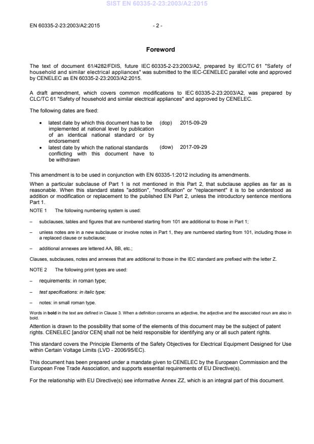 EN 60335-2-23:2003/A2:2015 EN 60335-2-23:2003/A2:2015 - Page 4 preview
