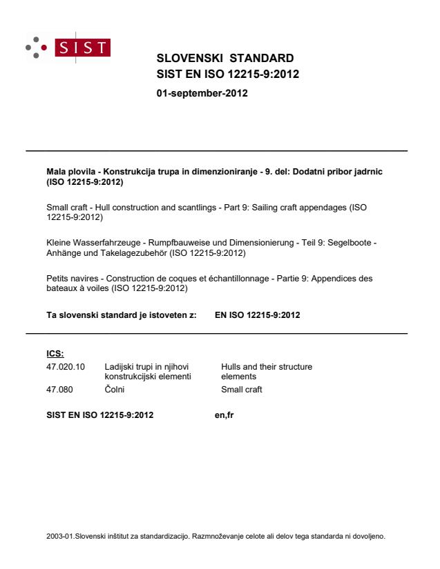 EN ISO 12215-9:2012