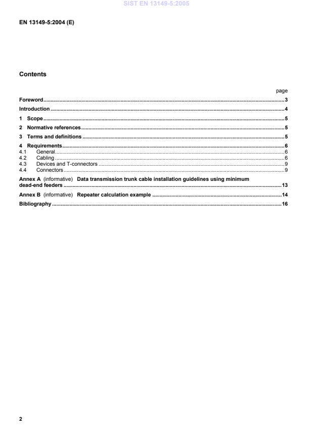 EN 13149-5:2004 EN 13149-5:2005 - Page 4 preview