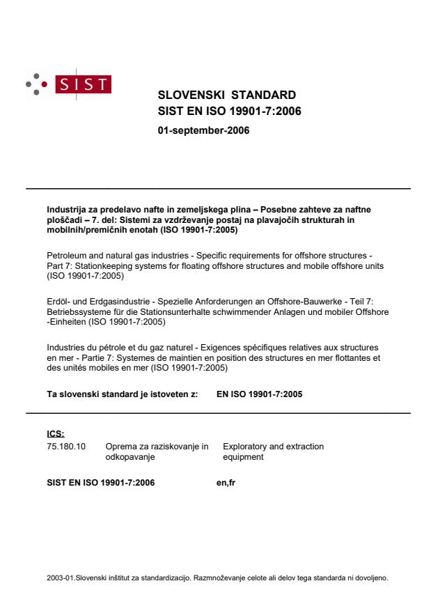 EN ISO 19901-7:2006