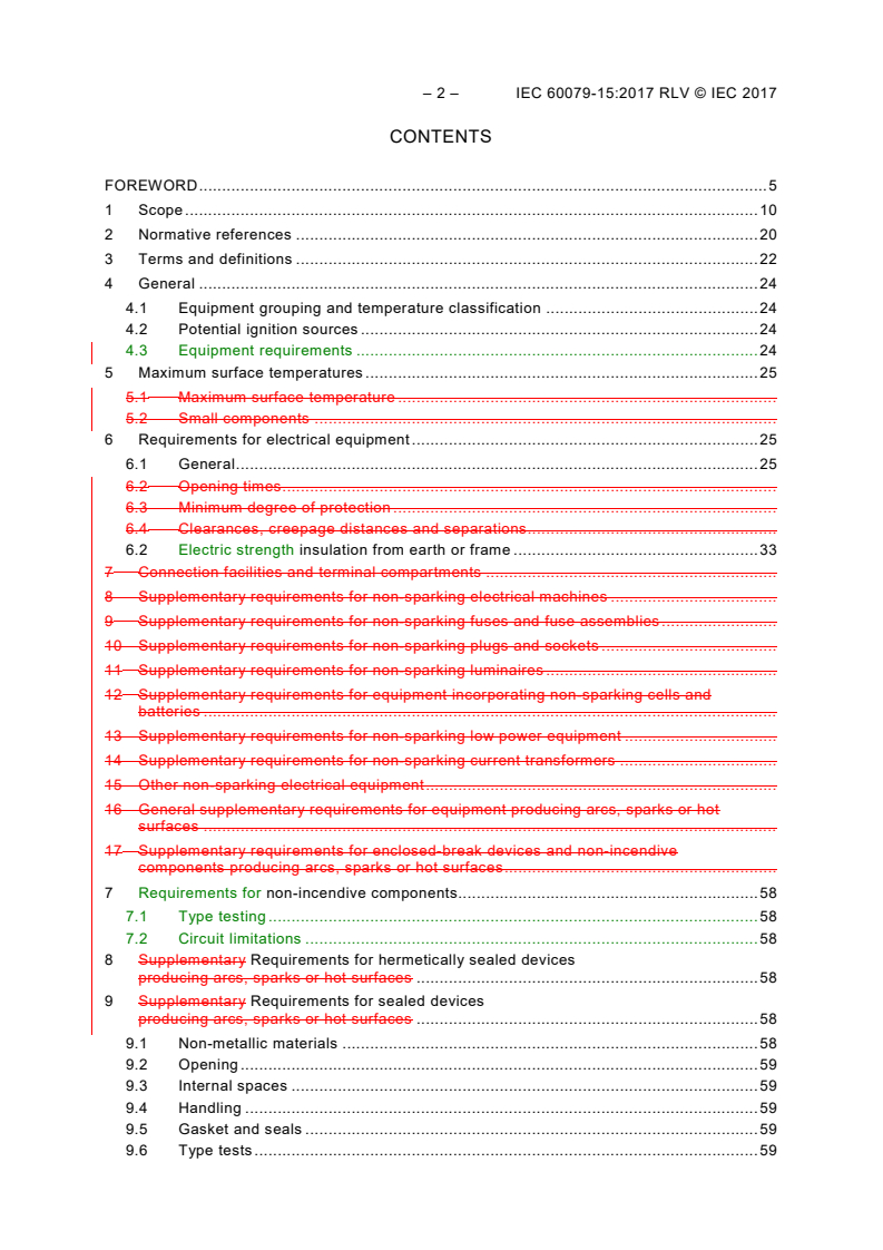 IEC 60079-15:2017 IEC 60079-15:2017 RLV - Explosive atmospheres - Part 15: Equipment protection by type of protection "n"
Released:12/8/2017
Isbn:9782832251621 - Page 4 preview