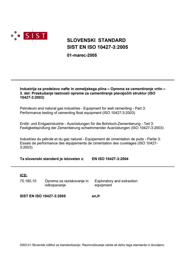 EN ISO 10427-3:2005