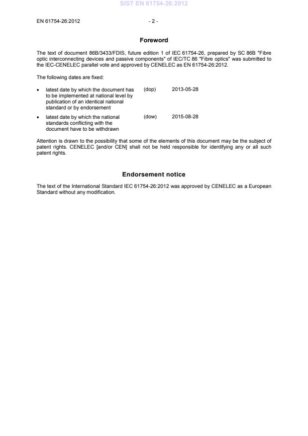 SIST EN 61754-26:2012 SIST EN 61754-26:2012 - Page 4 preview