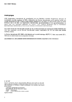 ISO 13902:1997 - Aciers et fontes — Dosage du soufre en fortes teneurs — Méthode par absorption dans l'infrarouge après combustion dans un four à induction
Released:8/21/1997 - Page 2 preview