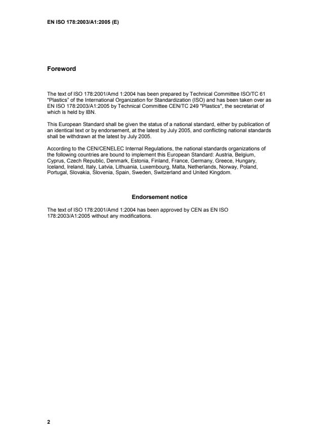 EN ISO 178:2003/A1:2005 EN ISO 178:2003/A1:2005 - Page 4 preview
