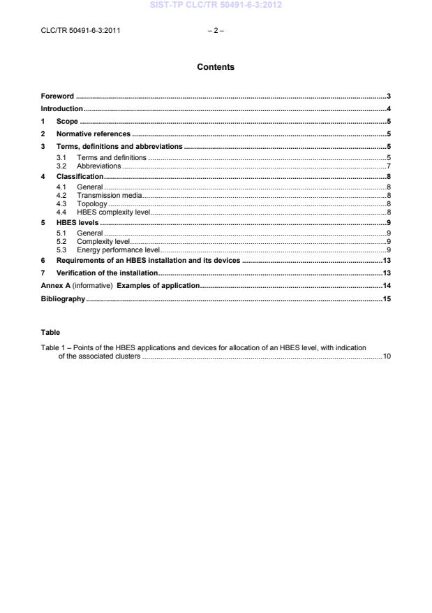 CLC/TR 50491-6-3:2011 TP CLC/TR 50491-6-3:2012 - Page 4 preview