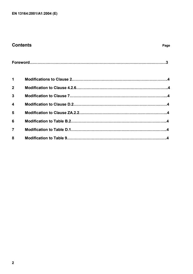 EN 13164:2001/A1:2004 EN 13164:2002/A1:2004 - Page 4 preview