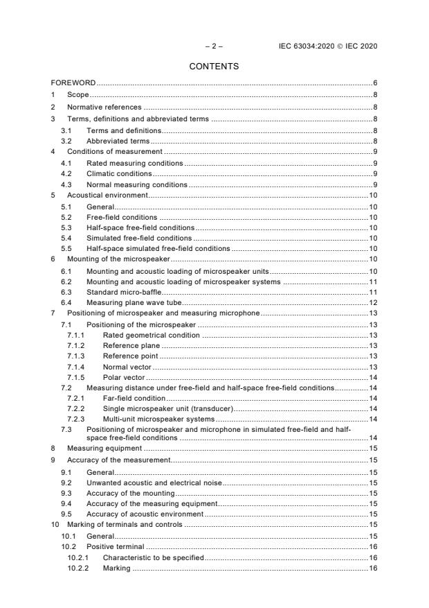 IEC 63034:2020 IEC 63034:2020 - Microspeakers - Page 4 preview