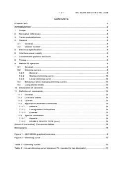 IEC 62386-218:2018 - Digital addressable lighting interface - Part 218: Particular requirements for control gear - Dimming curve selection (device type 17) - Page 4 preview