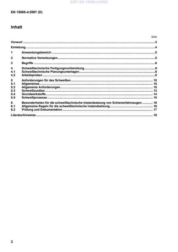 EN 15085-4:2007 EN 15085-4:2008 (de) - Page 4 preview