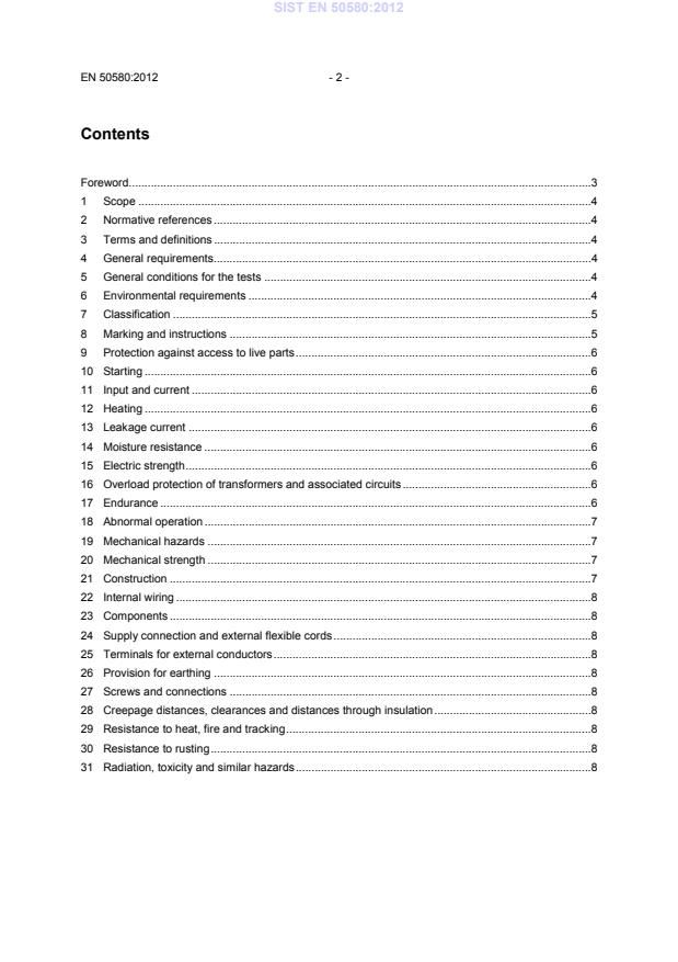 SIST EN 50580:2012 SIST EN 50580:2012 - Page 4 preview