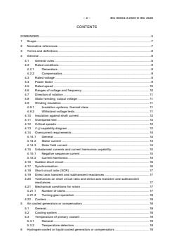 IEC 60034-3:2020 - Rotating electrical machines - Part 3: Specific requirements for synchronous generators driven by steam turbines or combustion gas turbines and for synchronous compensators - Page 4 preview