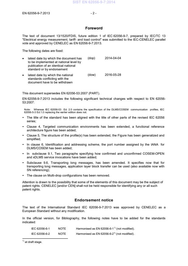 EN 62056-9-7:2013 EN 62056-9-7:2014 - BARVE - Page 4 preview