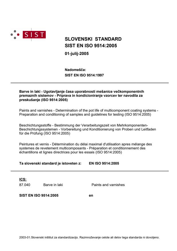 EN ISO 9514:2005