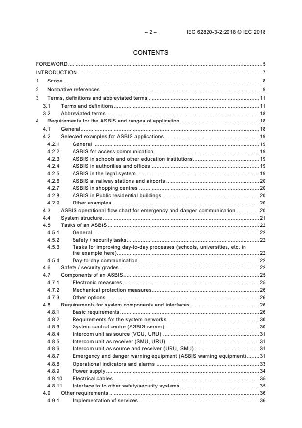 IEC 62820-3-2:2018 IEC 62820-3-2:2018 - Building intercom systems - Part 3-2: Application guidelines - Advanced security building intercom systems (ASBIS) - Page 4 preview