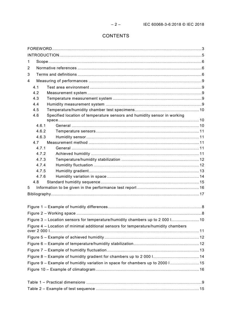 IEC 60068-3-6:2018 IEC 60068-3-6:2018 - Environmental testing - Part 3-6: Supporting documentation and guidance - Confirmation of the performance of temperature/ humidity chambers
Released:1/23/2018
Isbn:9782832252086 - Page 4 preview