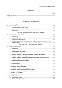 IEC 60315-3:1989+AMD1:1999 CSV - Methods of measurement on radio receivers for various classes of emission - Part 3: Receivers for amplitude-modulated sound-broadcasting emissions
Released:5/27/1999
Isbn:2831848113 - Page 4 preview