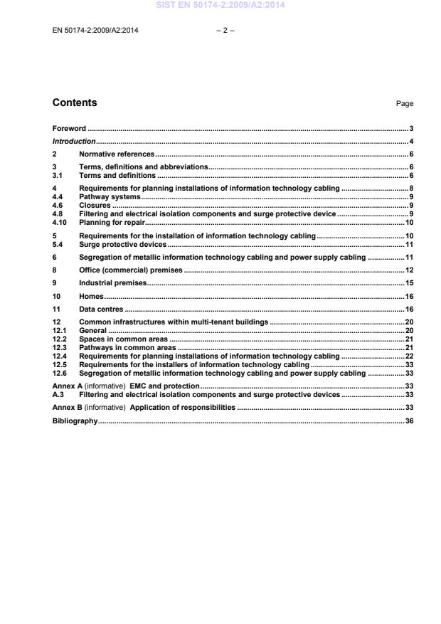 EN 50174-2:2009/A2:2014 EN 50174-2:2009/A2:2014 - Page 4 preview
