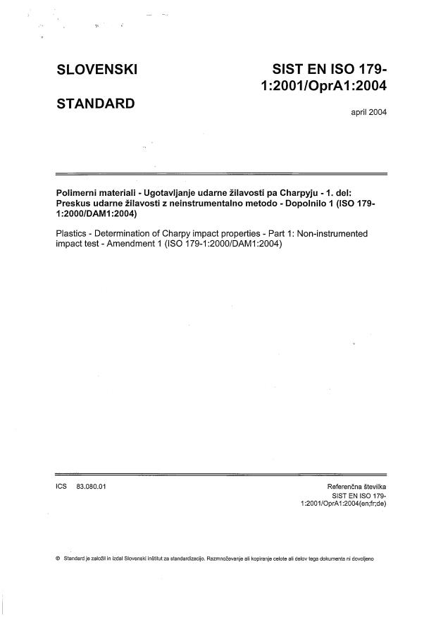 EN ISO 179-1:2001/OprA1:2004