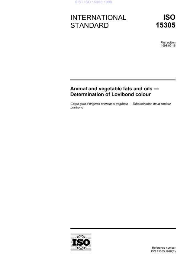 ISO 15305:1998