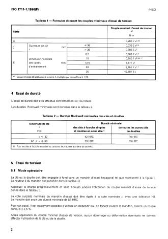 ISO 1711-1:1996 ISO 1711-1:1996 - Outils de manoeuvre pour vis et écrous -- Spécifications techniques - Page 4 preview