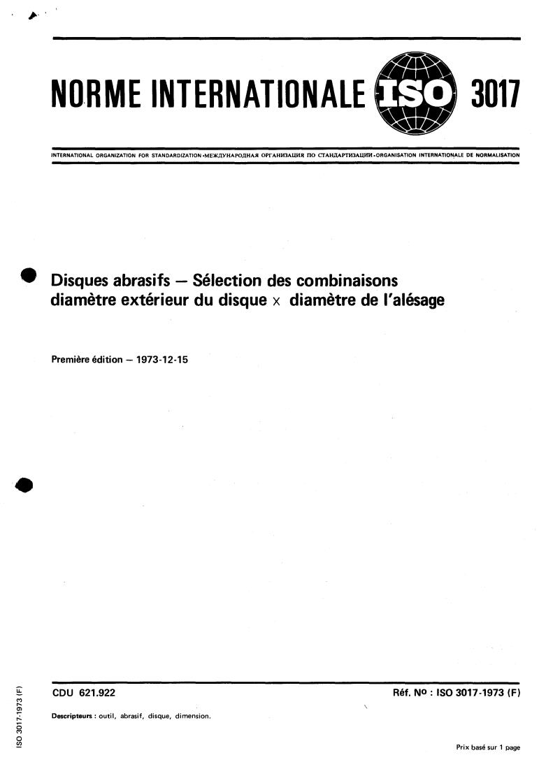 ISO 3017:1973 - Title missing - Legacy paper document