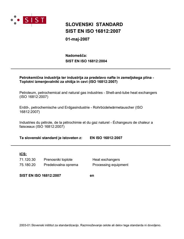 SIST EN ISO 16812:2007