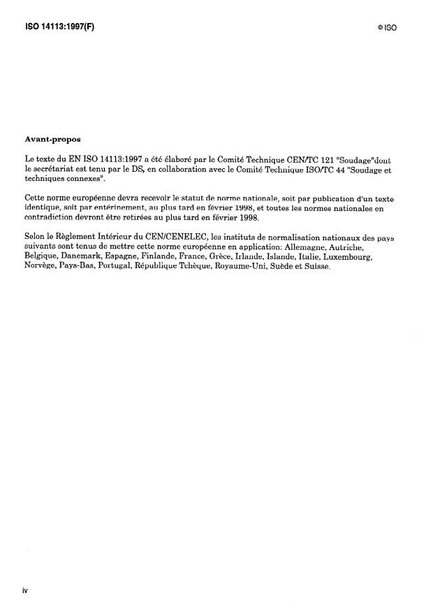 ISO 14113:1997 ISO 14113:1997 - Matériel de soudage aux gaz -- Flexibles en caoutchouc et matiere plastique pour les gaz comprimés ou liquéfiés jusqu'a une pression nominale maximale de 450 bar - Page 4 preview