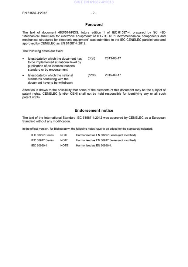 EN 61587-4:2012 EN 61587-4:2013 - Page 4 preview