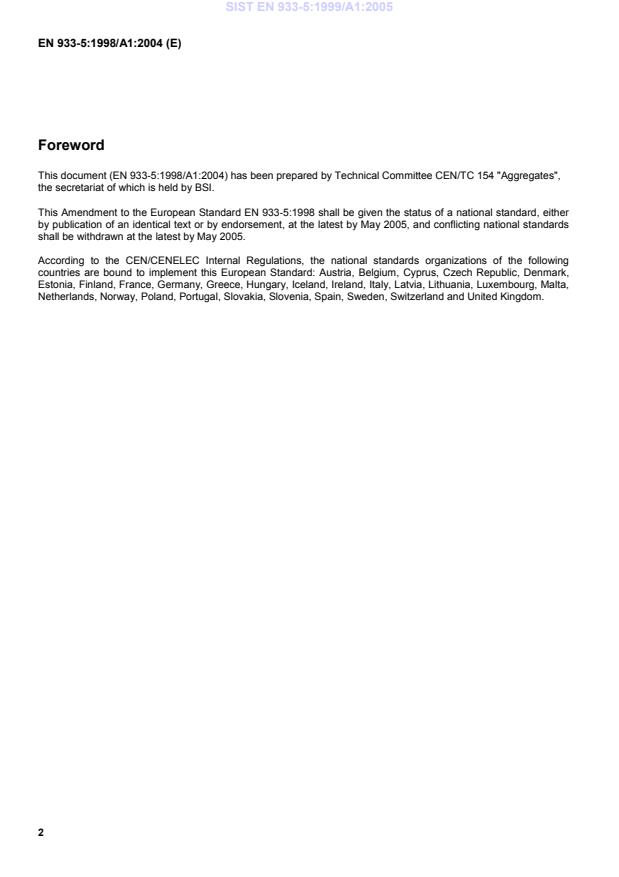EN 933-5:1998/A1:2004 EN 933-5:1999/A1:2005 - Page 4 preview