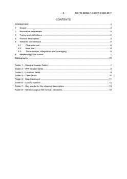 IEC TS 62862-1-3:2017 IEC TS 62862-1-3:2017 - Solar thermal electric plants - Part 1-3: General - Data format for meteorological data sets - Page 4 preview