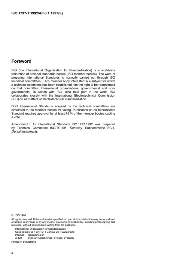 ISO 1797-1:1992/Amd 1:1997 ISO 1797-1:1992/Amd 1:1997 - Page 2 preview