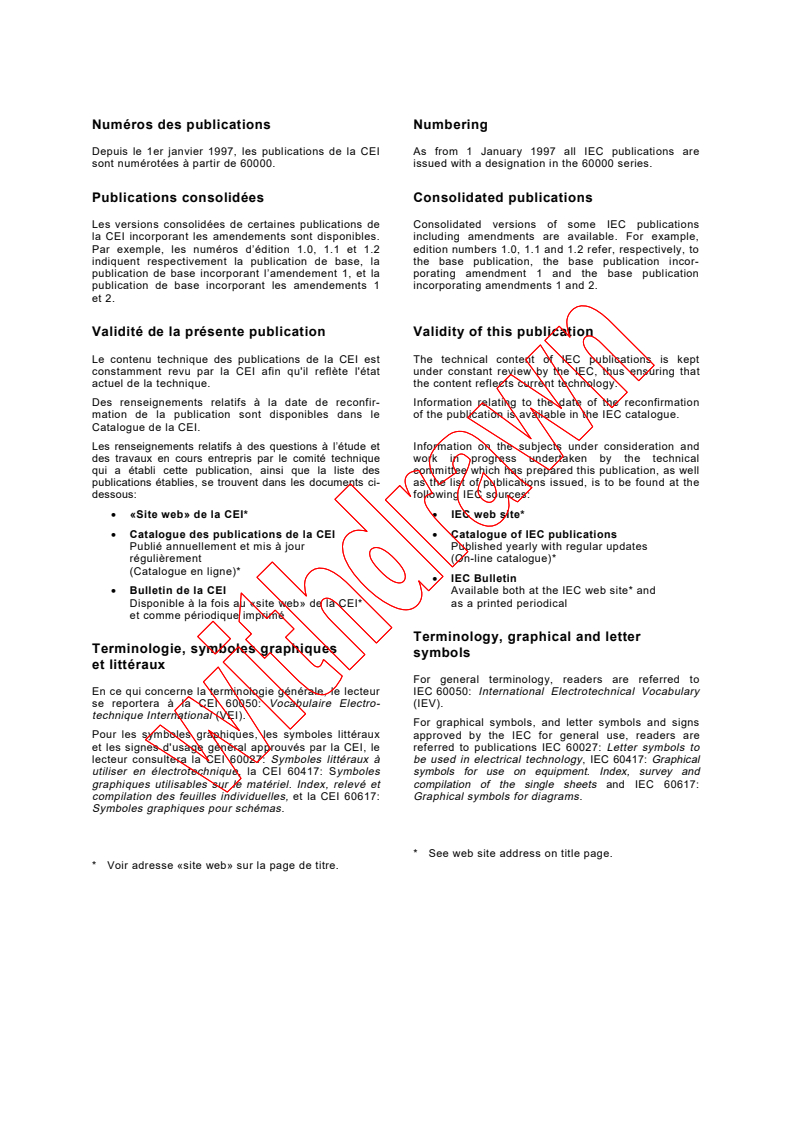 IEC 60317-0-1:1997 IEC 60317-0-1:1997+AMD1:1999 CSV - Specifications for particular types of winding wires - Part 0-1: General requirements - Enamelled round copper wire
Released:1/14/2000
Isbn:2831850967 - Page 2 preview