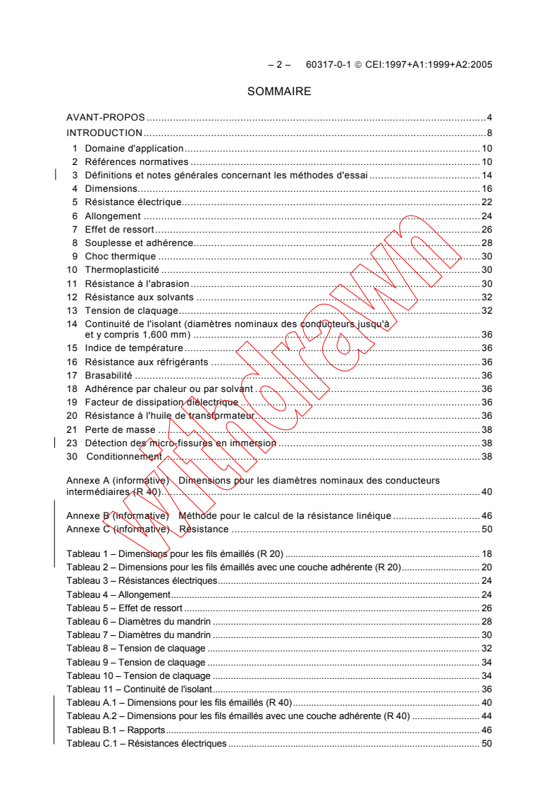 IEC 60317-0-1:1997 IEC 60317-0-1:1997+AMD1:1999+AMD2:2005 CSV - Specifications for particular types of winding wires - Part 0-1: General requirements - Enamelled round copper wire
Released:11/21/2005
Isbn:283188313X - Page 4 preview