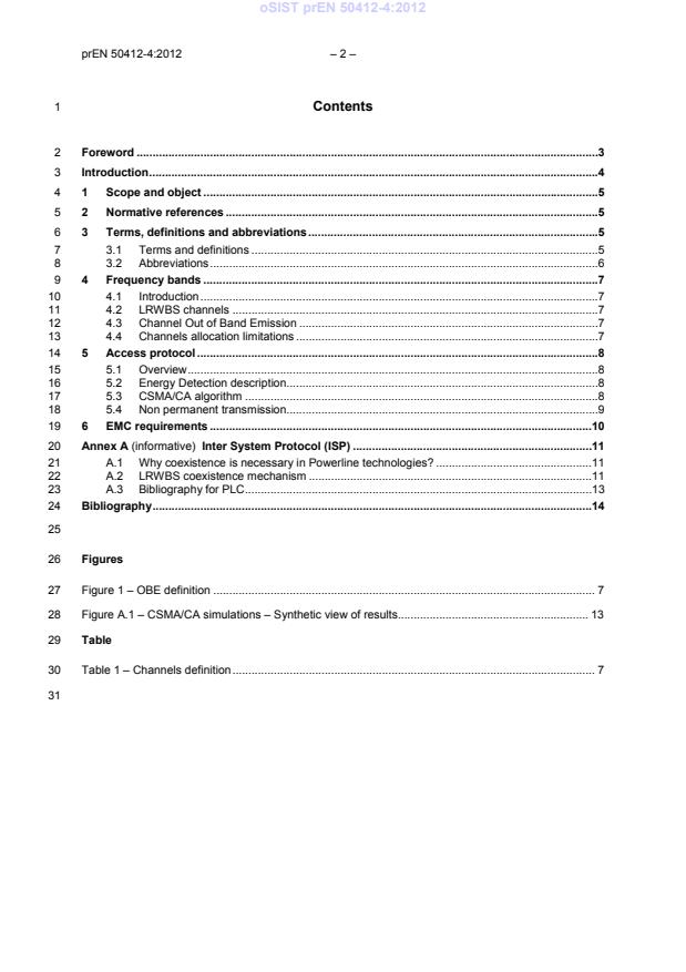 FprEN 50412-4:2015 prEN 50412-4:2012 - Page 4 preview