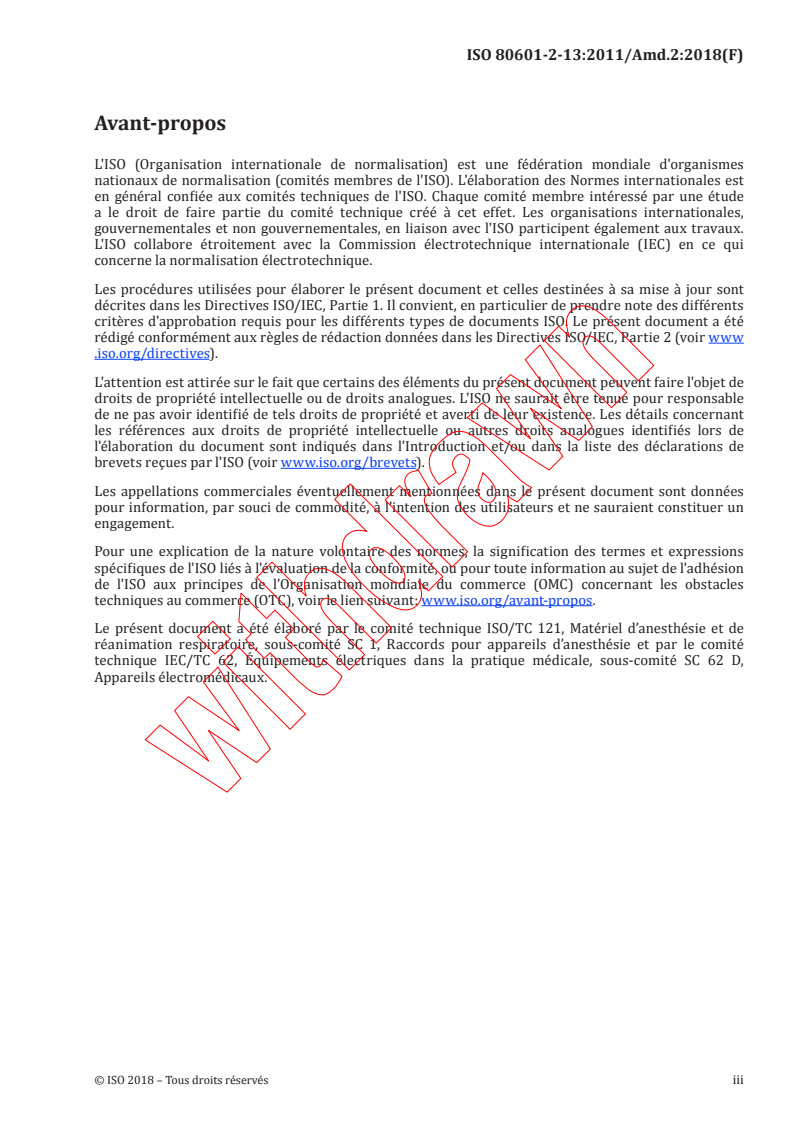 ISO 80601-2-13:2011/AMD2:2018 - Amendement 2 - Appareils électromédicaux - Partie 2-13: Exigences particulières de sécurité de base et de performances essentielles pour les postes de travail d'anesthésie
Released:7/19/2018